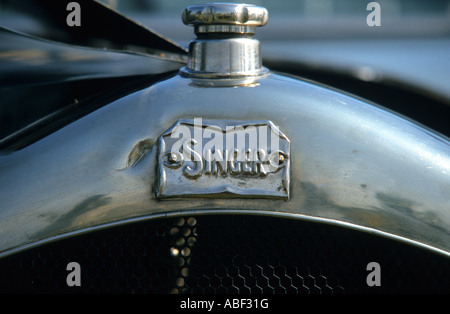 Sängerin 10HP von 1920. Auto Hersteller 1905 bis 1970 Sänger Auto Auto Abzeichen Marke britischen Maker Motiv Englisch Stockfoto