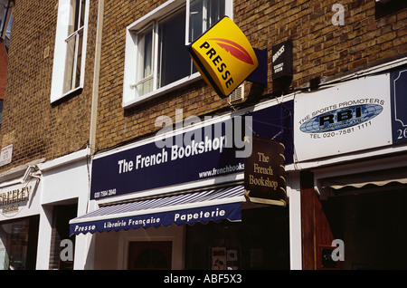 Die französische Buchhandlung im Bute Street South Kensington London SW7 England Großbritannien uk United kingdom Stockfoto