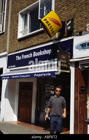 Die französische Buchhandlung im Bute Street South Kensington London SW7 England Großbritannien uk United kingdom Stockfoto