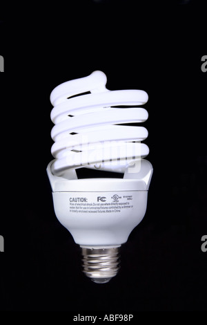 CFL Lampe Glowing Stockfoto