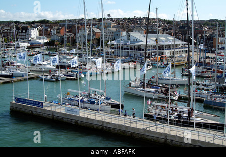 Cowes Yacht Haven am Fluss Medina in Cowes Isle Of Wight England UK Stockfoto