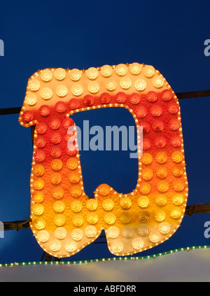 BUCHSTABE D NEON ABBILDUNG ALPHABET Stockfoto