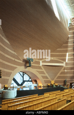 Kathedrale von Evry, 1992-1995. Architekt: Mario Botta Stockfoto