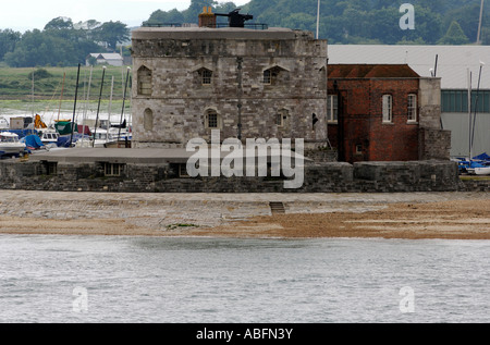 Calshot Schloß und Strand Calshot spit Hampshire New Forest England uk Stockfoto