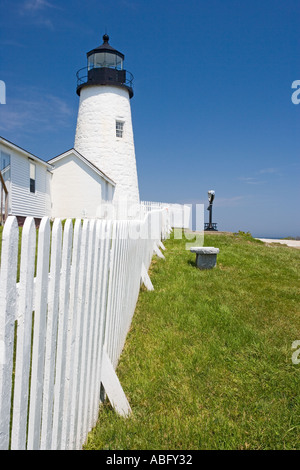 Pemaquid Point Lighthouse Maine Stockfoto