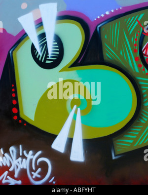 GRAFFITI-ALPHABET-BUCHSTABE B Stockfoto