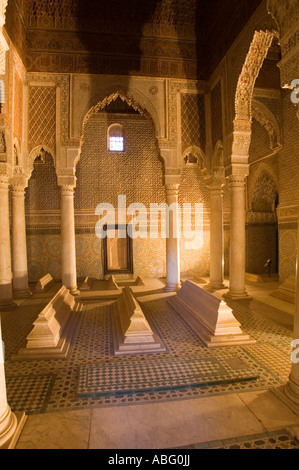 Tombeaux Saadiens Marrakesch Marokko Stockfoto