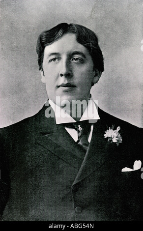 Oscar Fingal O'Flahertie Wills Wilde, 1854 -1900. Irischer Schriftsteller, Dramatiker, Freimaurer und Witz. Stockfoto
