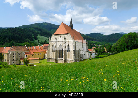 Ehemalige Abtei der Zisterzienser Orden Neuberg auf dem Fluss Muerz Styria Austria Stockfoto