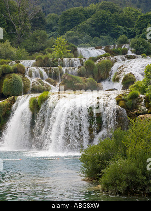 Nationalpark Krka Wasserfälle, Dalmatien, Kroatien Stockfoto