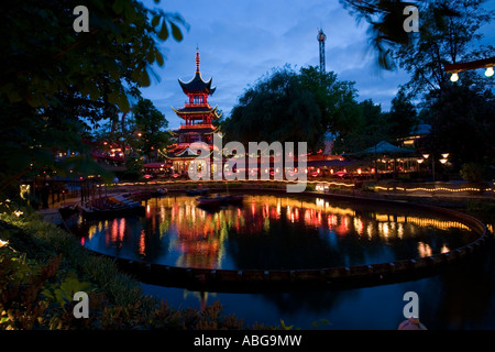 Twilight-Pagode Stockfoto