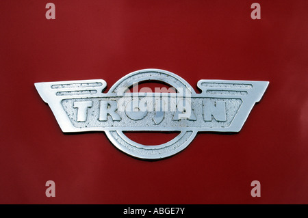 Trojan Auto Abzeichen. Englischer Automobilhersteller 1961 bis 1965 Stockfoto