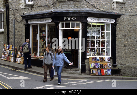 Buchhandlung in Hay-on-Wye, Powys, Wales, UK Stockfoto