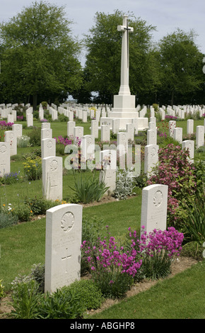 Beny Sur Mer Canadian War Cemetery Normandie Frankreich Stockfoto