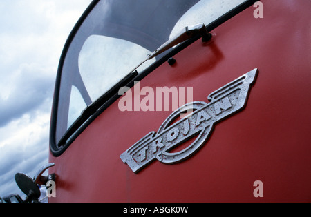 Trojan Auto Abzeichen. Englischer Automobilhersteller 1961 bis 1965 Stockfoto