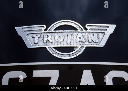 Trojan Auto Abzeichen. Englischer Automobilhersteller 1961 bis 1965 Stockfoto