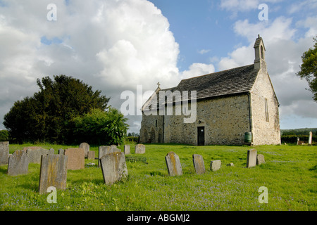 Alle Heiligen Kapelle Buncton nahe Wiston und Chantonbury Sussex Stockfoto