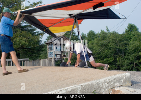 Chattannooga Tennessee Lookout Mountain Hang gliding Stockfoto