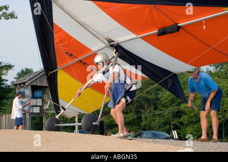 Chattannooga Tennessee Lookout Mountain Hang gliding Stockfoto