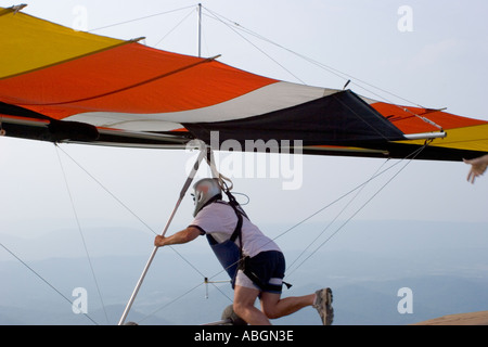 Chattannooga Tennessee Lookout Mountain Hang gliding Stockfoto