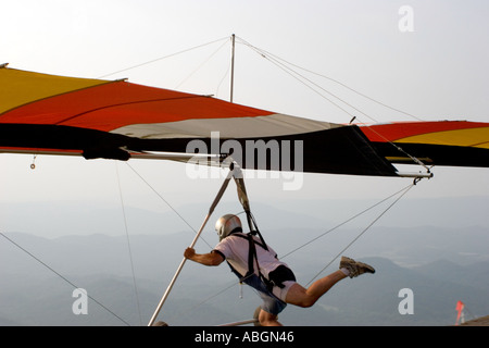 Chattannooga Tennessee Lookout Mountain Hang gliding Stockfoto