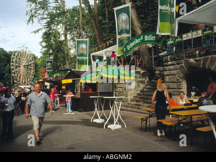 Annafest Forchheim Deutschland, am frühen Abend. Stockfoto