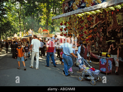 Annafest Forchheim Deutschland, am frühen Abend. Stockfoto