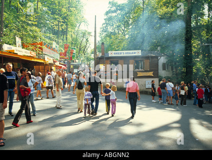 Annafest Forchheim Deutschland, am frühen Abend. Stockfoto
