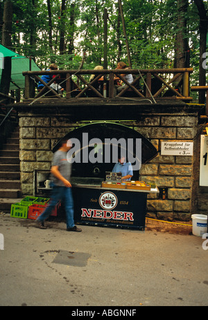 Annafest Forchheim Deutschland, am frühen Abend. Stockfoto