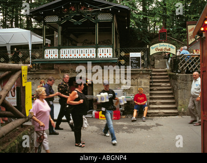 Annafest Forchheim Deutschland, am frühen Abend. Stockfoto