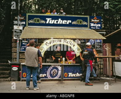 Annafest Forchheim Deutschland, am frühen Abend. Stockfoto