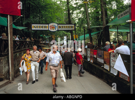 Annafest Forchheim Deutschland, am frühen Abend. Stockfoto