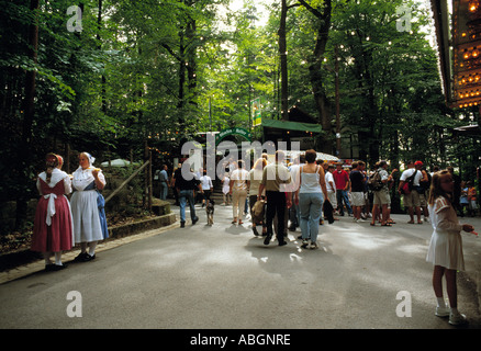 Annafest Forchheim Deutschland, am frühen Abend. Stockfoto