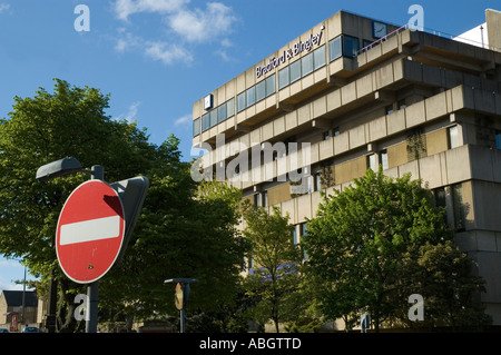 Sitz der Bradford und Bingley Bausparkasse in Bingley West Yorkshire mit einem kein Eintrag melden Stockfoto