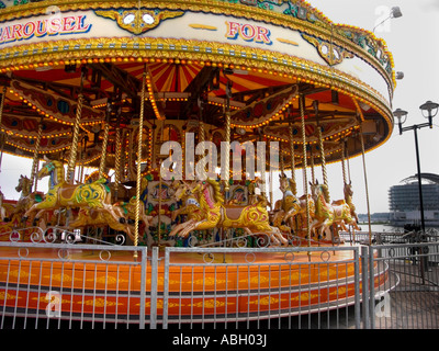 Karussell in Cardiff Bay Stockfoto