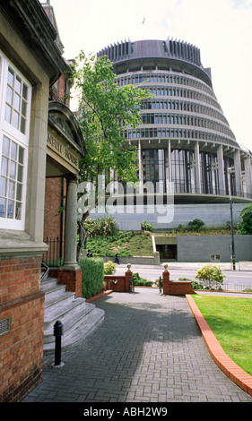 Parlament Gebäude Bienenstock Wellington Nordinsel Neuseeland Stockfoto