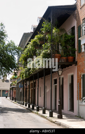 Straße im französischen Viertel New Orleans Louisiana nach dem Hurrikan Katrina Stockfoto