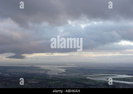 Der Fluss Forth mäandernden ostwärts an der Nordsee. Stockfoto