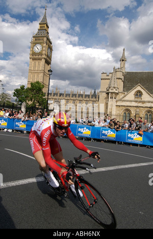 Rik Verbrugghe (Belgien) Cofidis Tour de France 2007 Prolog Parliament Square Stockfoto