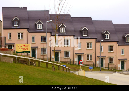 Neu gebaute Häuser in Truro, Cornwall UK Stockfoto