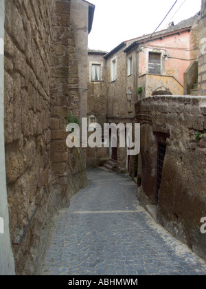 Calcata Stadtzentrum, Viterbo, Rom, Latium, Lazio, Italien, Europa Stockfoto