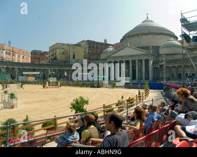 Pferd Grand Prix Csi Neapel Italien, FEI offizielle Kalender Stockfoto