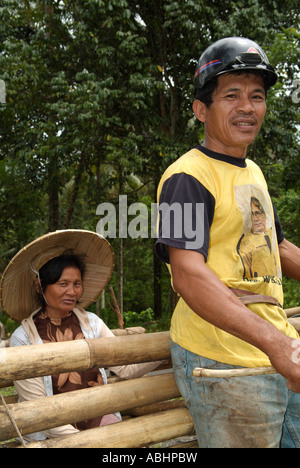 Indonesische Bauern in der Nähe von Manado, Nord-Sulawesi Stockfoto