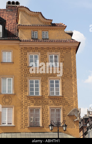 Malerischen Fassade des Gebäudes in der alten Stadt von Warschau Polen Osteuropa Stockfoto