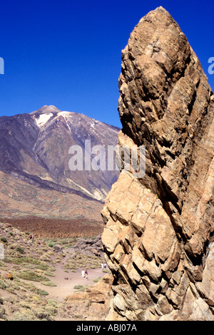 BLICK AUF TENERIFFA TIEDE MONTIEREN Stockfoto