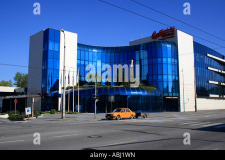 Verwaltungsgebäude der Brauerei Budweiser Bier, Budweis, Tschechische Republik, Europa. Foto: Willy Matheisl Stockfoto