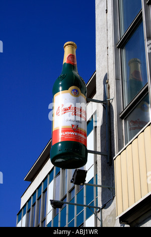 Verwaltungsgebäude der Brauerei Budweiser Bier, Budweis, Tschechische Republik, Europa. Foto: Willy Matheisl Stockfoto