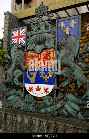 Wappen im Bund Garden Court Provincial Stockfoto