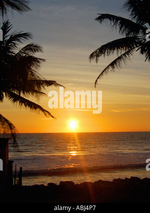 Sonnenuntergang in Sri Lanka Stockfoto