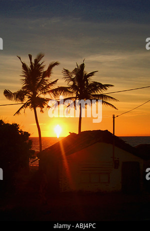 Sonnenuntergang in Sri Lanka Stockfoto